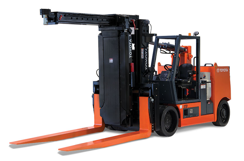 High-Capacity Forklift with Adjustable Wheelbase