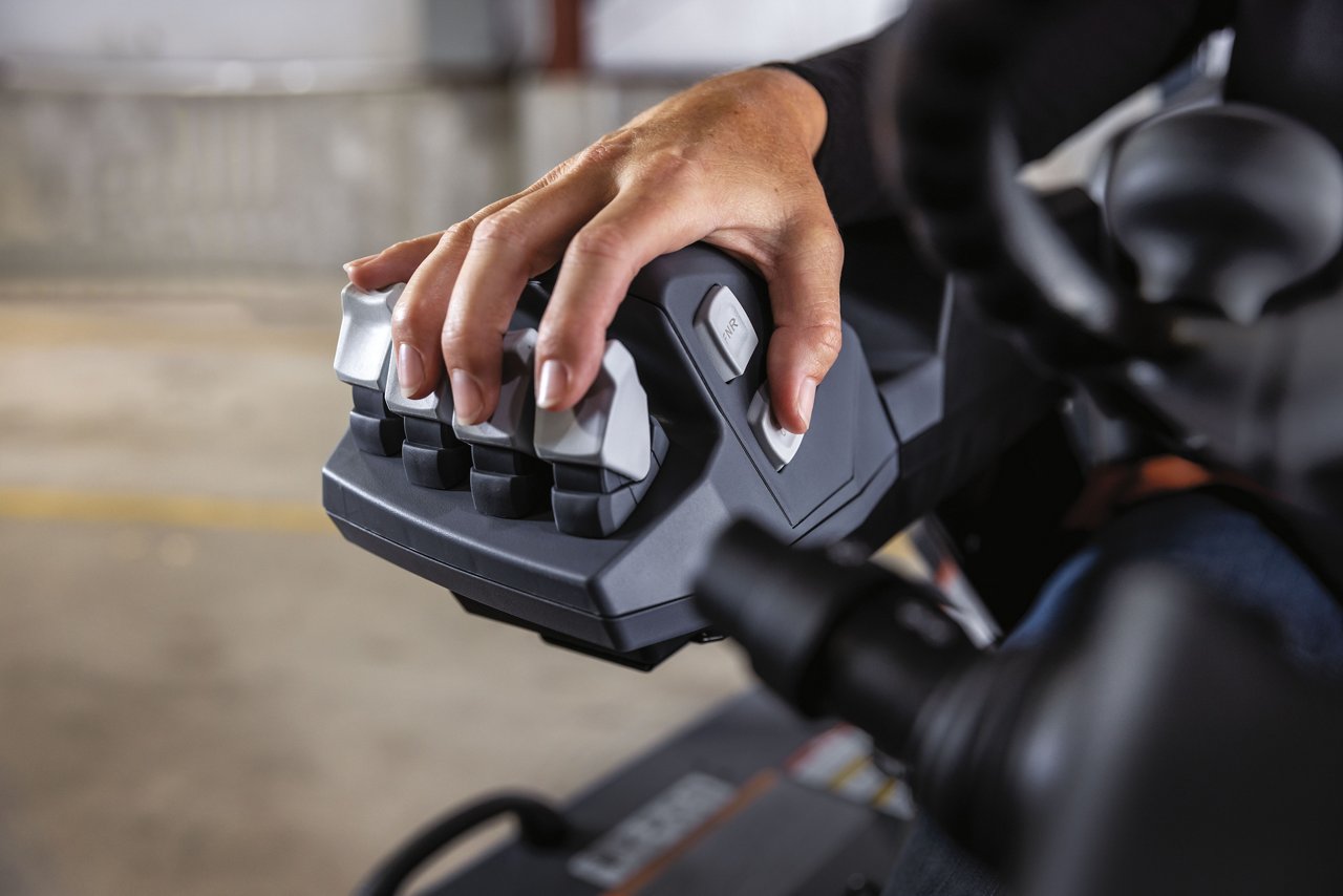 Close up of Toyota's EZ Fingertip Controls