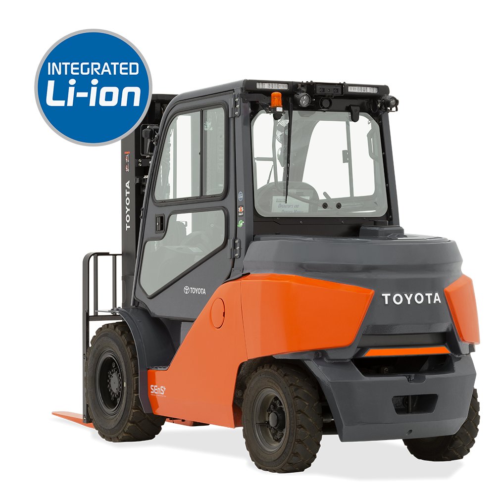 toyota mid integrated electric pneumatic forklift 