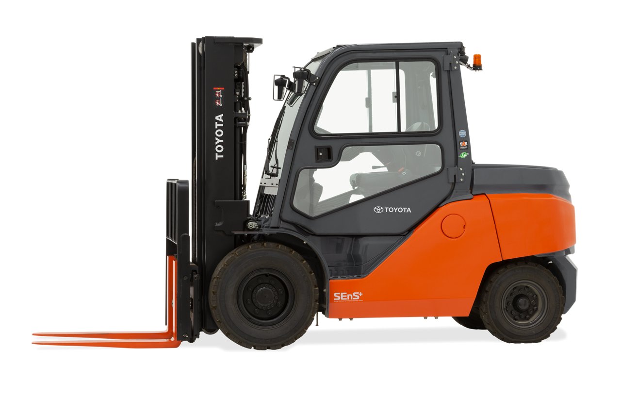 Toyota Integrated Mid Electric Pneumatic Forklift facing left