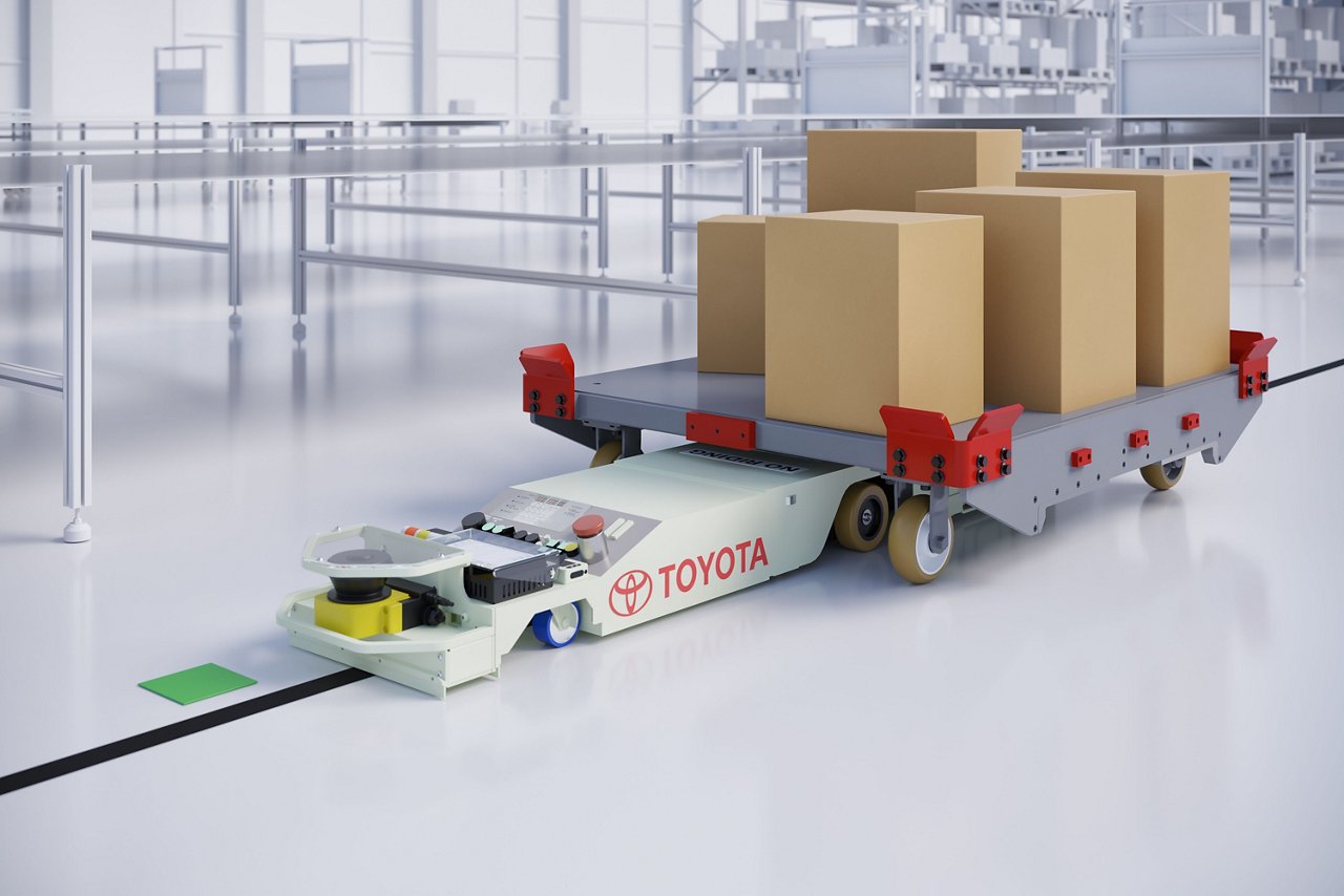 Chariot de traction de souris avec des boîtes