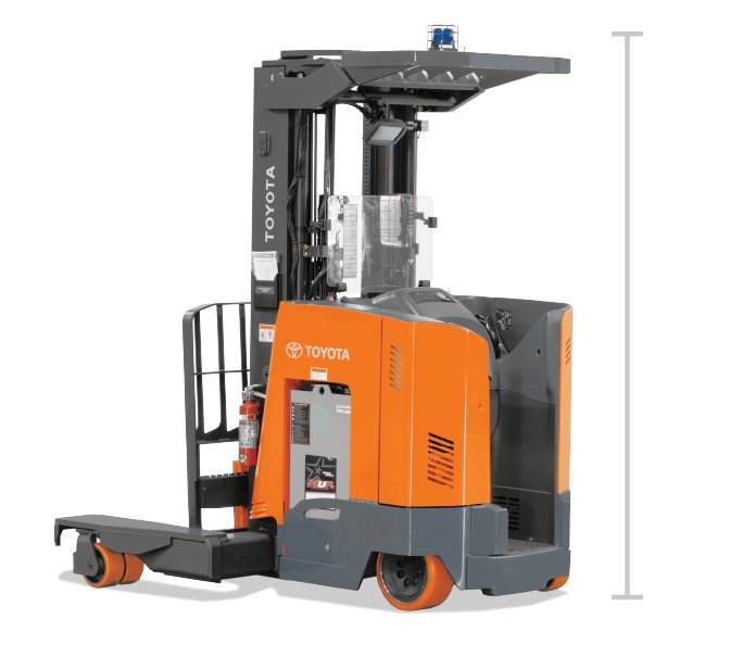 Height of Multidirectional Reach Truck
