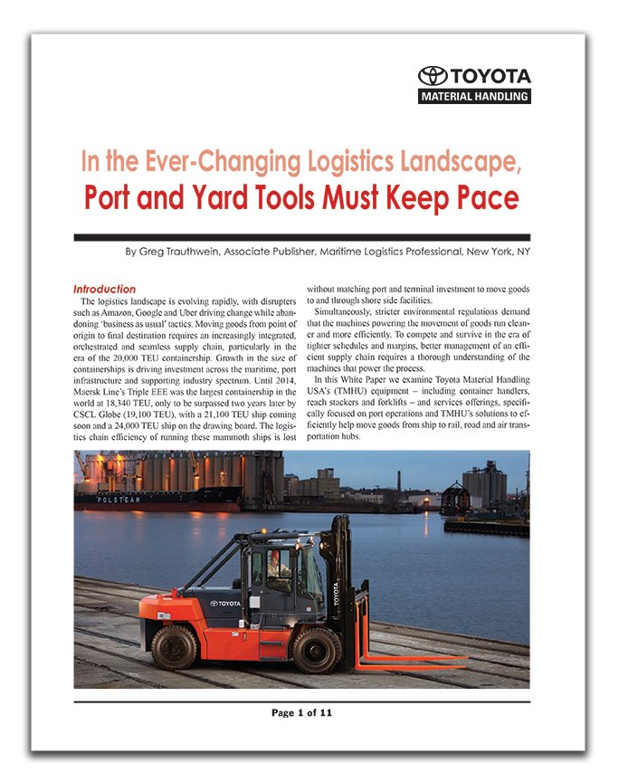 Ports and the Ever-Changing Logistics Landscape Whitepaper Cover