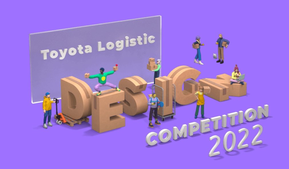 Un gráfico que dice "Concurso de Diseño Logístico Toyota 2022"