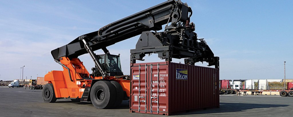 Forklift with Container