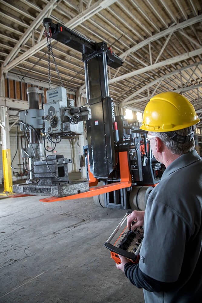 A Rigging Forklift with Remote-Control Access