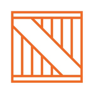 general warehouse icon in orange