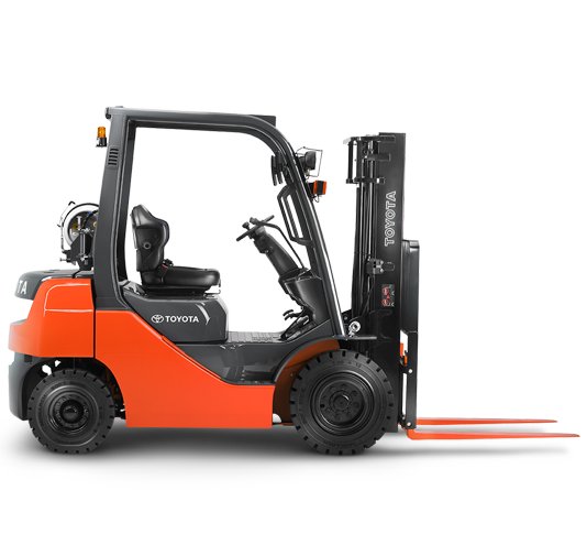 IC Tire Forklift studio shot with white background