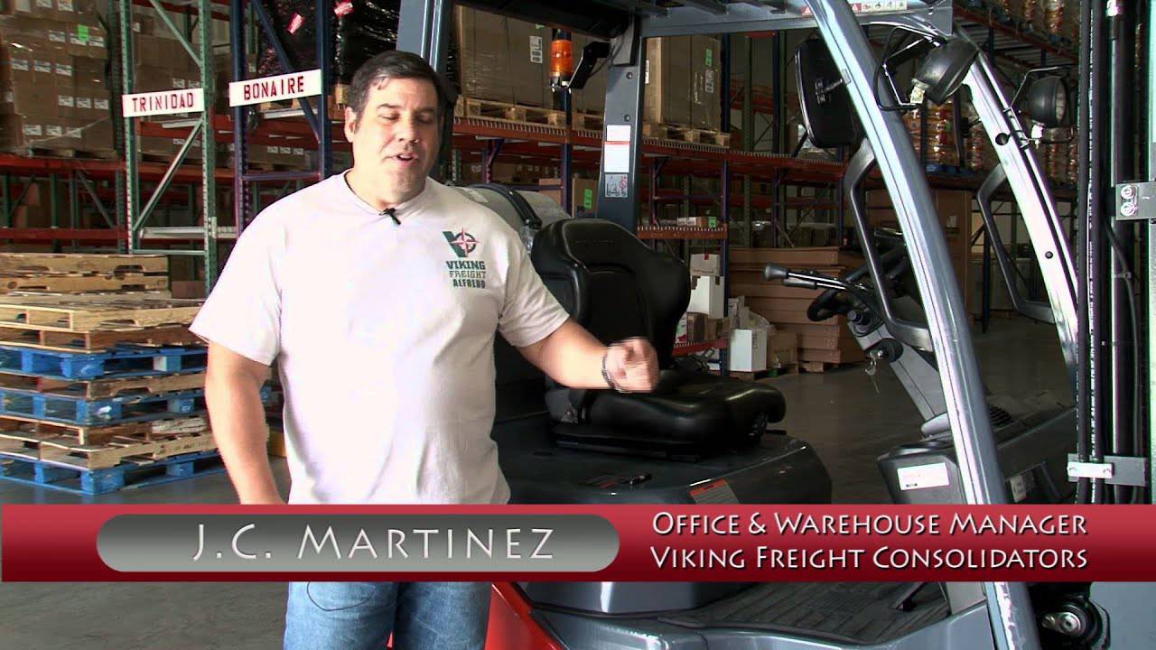 Photo de l’entrevue avec le représentant de Viking Freight nommé « J.C. Martinez » 