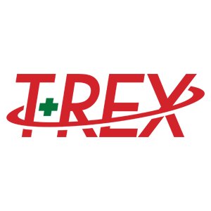 Logotipo de T+Rex en rojo